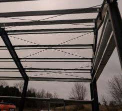 pre-engineered rigid frame steel structure
